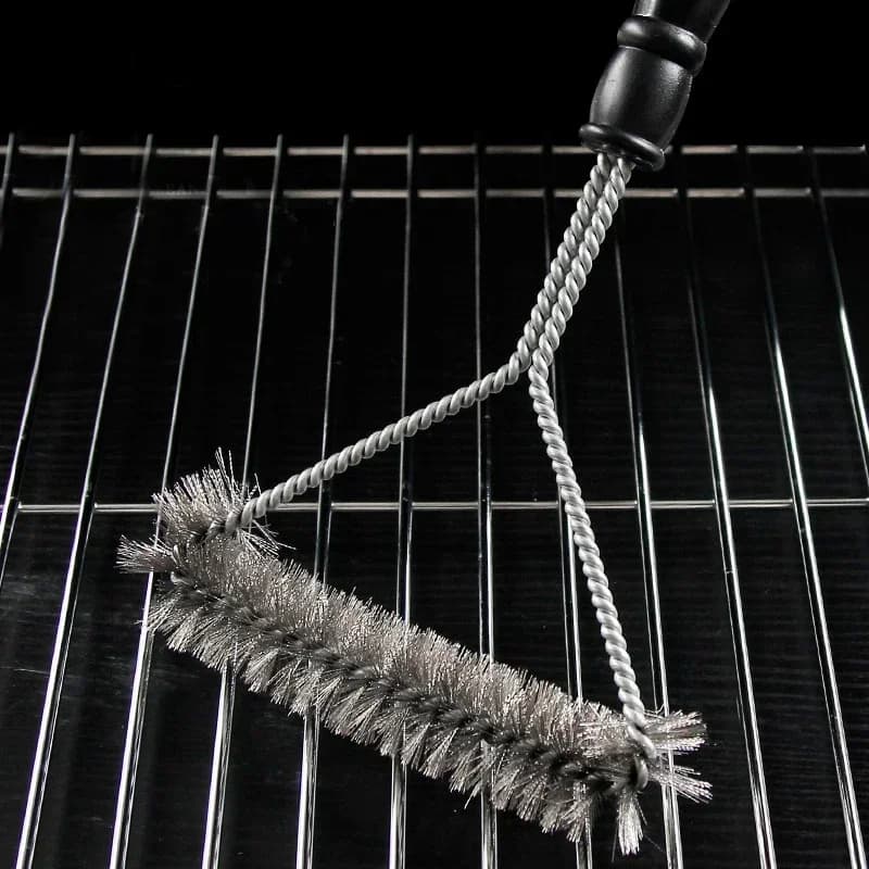 Grillbürste, Reinigungswerkzeug aus Edelstahl, Antihaft-Reinigungsbürste, Grillzubehör, Grillbürste aus Edelstahl-Draht