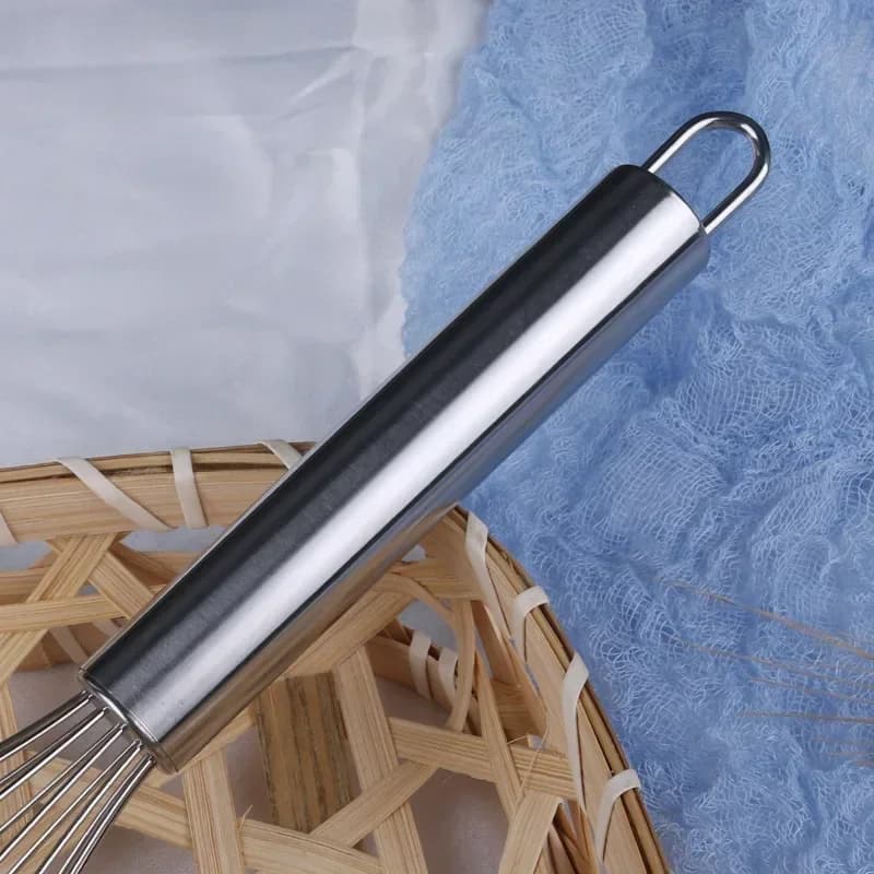 6/8/10/12 Zoll Schneebesen aus Edelstahl, Ballon-Draht-Handmixer zum Backen und Kochen von Sahne, Butter, Milch, Teig, Küchenhelfer