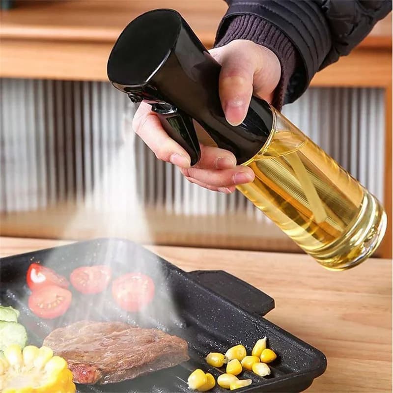 1 Stück Ölsprühflasche 100/200/300/500ml für die Küche, essbares Olivenöl-Sprühfläschchen, vernebelter Öltank, Sprühflasche für Heißluftfritteusen
