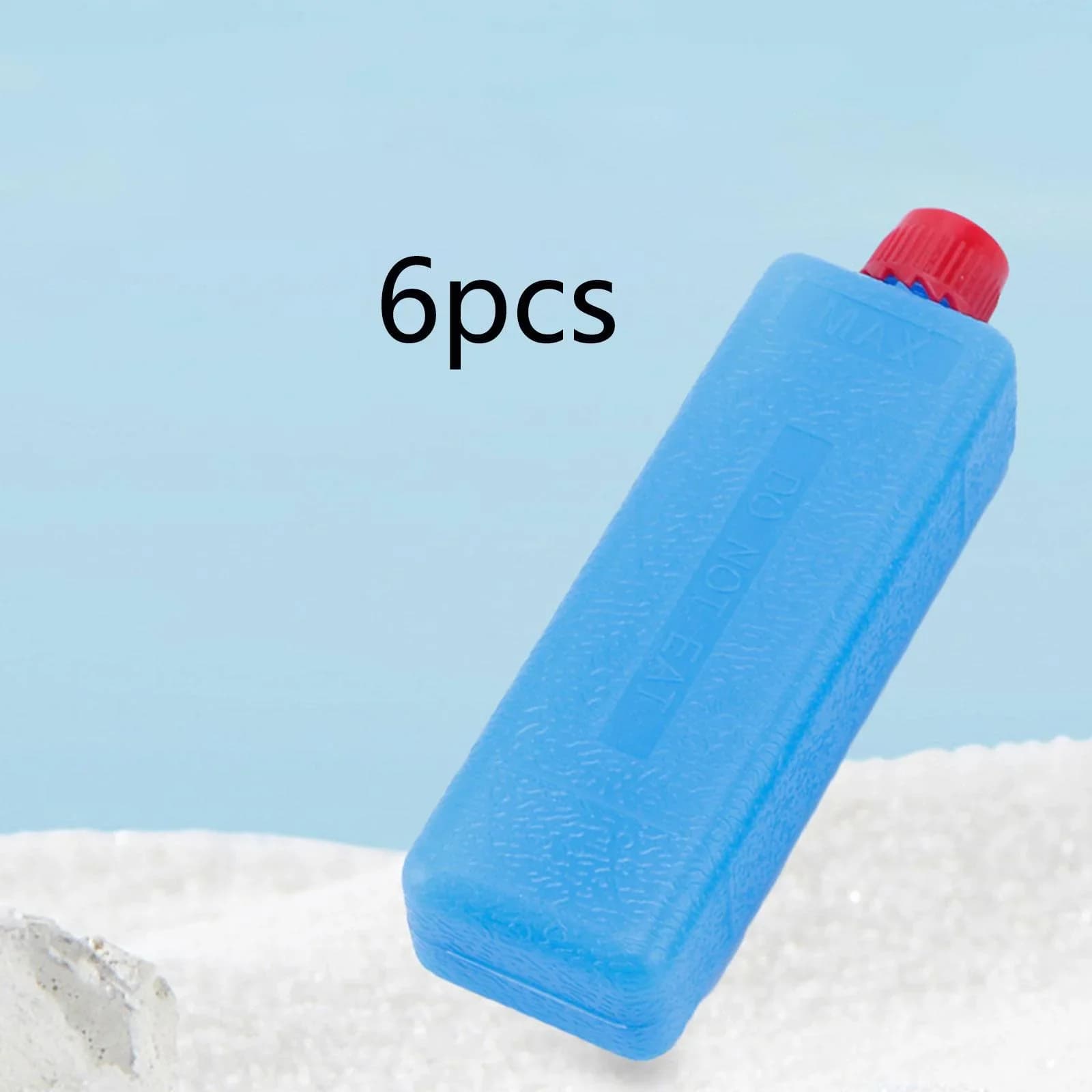 6-12PCS Eisblöcke, wiederverwendbare rechteckige Kühlakkus für Gefrierfach, für Outdoor-Camping, Picknicks, Grillfeste, Reisen