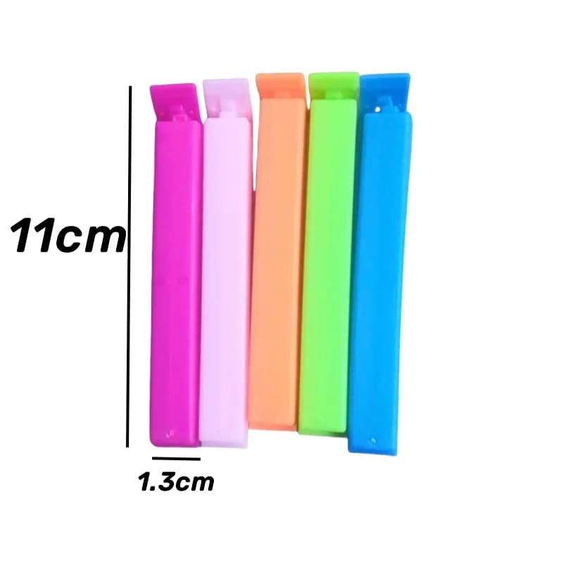 5-30pcs bunte Verschlussclips, feuchtigkeitsdichter Frischhalte-Snackbeutel-Verschlussclip für Plastiktüten, wiederverwendbares Küchenzubehör