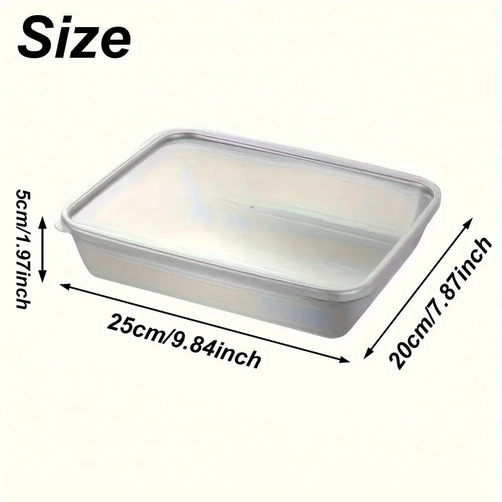3 Stk. Edelstahl-Lebensmittelbehälter & Lunchbox, auslaufsicher, stapelbar, transparente Deckel, Küchenzubehör und -artikel fürs Camping