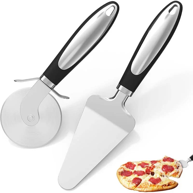 Premium Pizza-Rad aus Edelstahl für die Küche, Servierwerkzeug, Messer für Zuhause, Waffeln, Kekse, Kuchen, Brot, Teigschneider, Backzubehör
