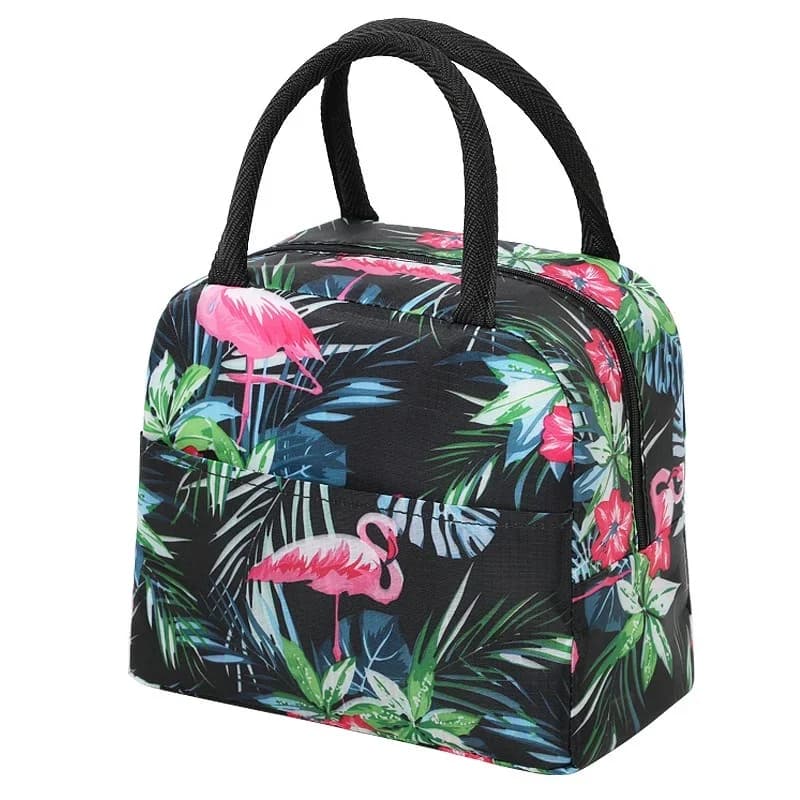 Bunte isolierte Lunch-Tasche mit großem Fassungsvermögen und Aluminiumfolie, verstärkte Bento-Tasche, isolierte Lunch- und Aufbewahrungstasche