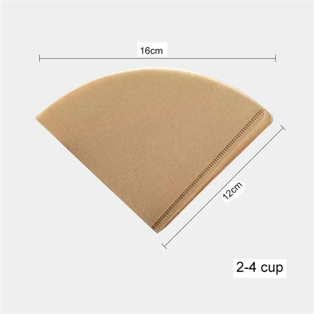 40/100Pcs V-Form Kaffeefilterpapier, ungebleicht, Einweg, lebensmittelecht, V60 Kaffeefilter für Pour-Over-Kaffeemaschine, Filterkaffee