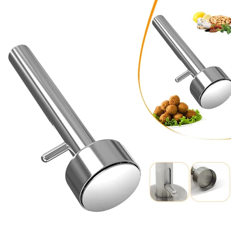 Falafel-Fleischbällchen-Löffelform-Werkzeug aus Edelstahl, professioneller Falafel-Maker-Löffel, antihaftbeschichtete Falafel-Form, Küchenhelfer