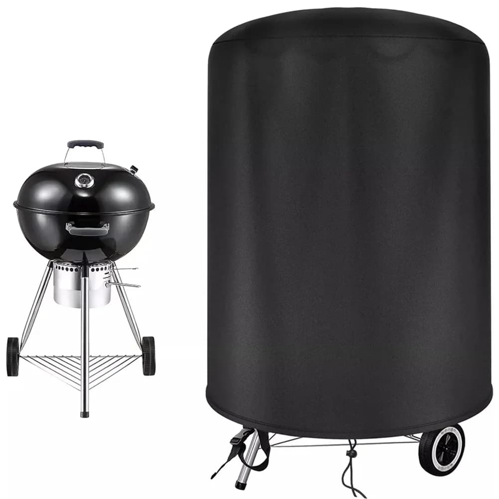 Raweao Kettle BBQ-Abdeckung Weber wasserdichte Grillabdeckung, runde BBQ-Regenschutzabdeckung für draußen, Oxford-Abdeckung, 57Cm