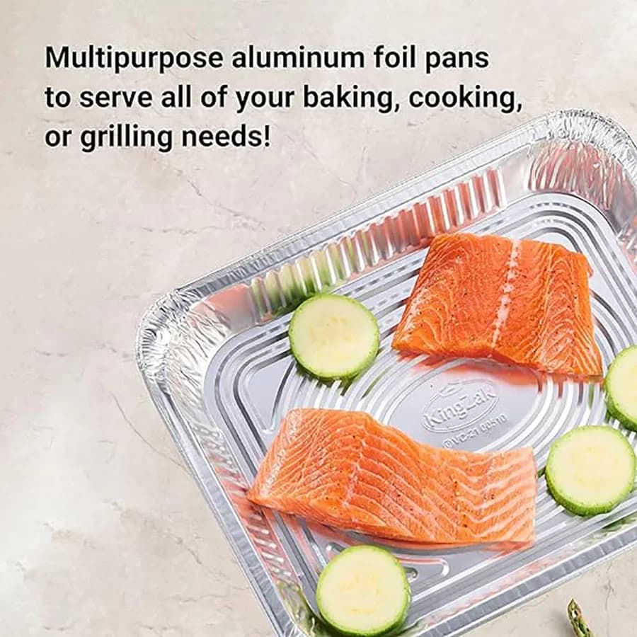 50pcs Einweg-Aluminiumfolie, verschiedene Größen, Aluschalen sind perfekt zum Kochen, Erhitzen, Aufbewahren und Zubereiten von Speisen.