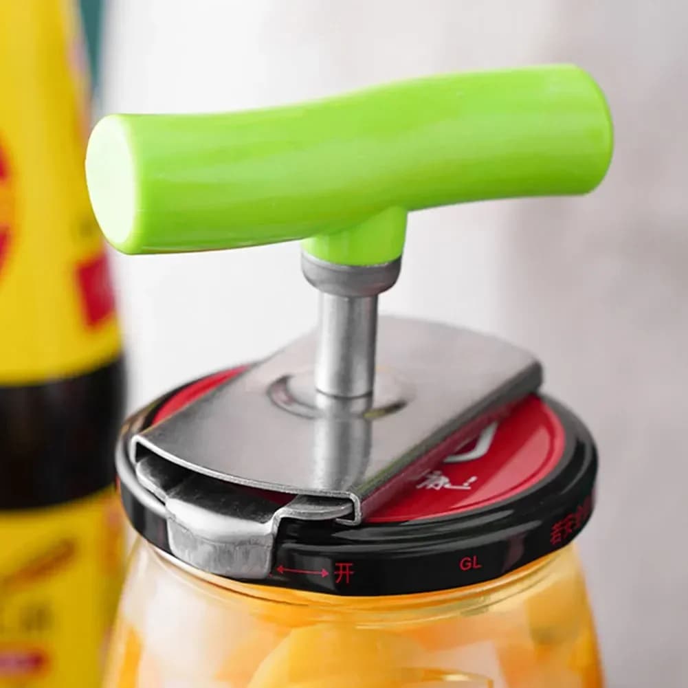 Edelstahl-Mehrzweck-Glasöffner | Verstellbares, kraftsparendes Werkzeug für Flaschen- und Deckelverschlüsse | Gadget für Profiküchen und Zuhause