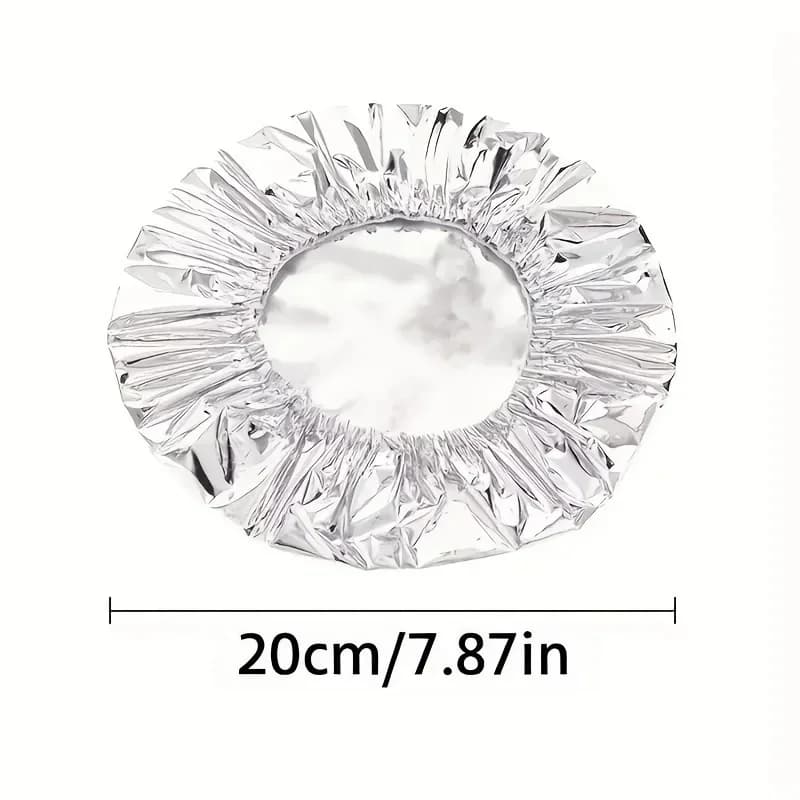 10/100pcs Aluminiumfolien-Abdeckung, hitzebeständiger Isolierdeckel für Schüsseln und Teller, hält Lebensmittel warm und frisch, Frischhaltefolie in Lebensmittelqualität