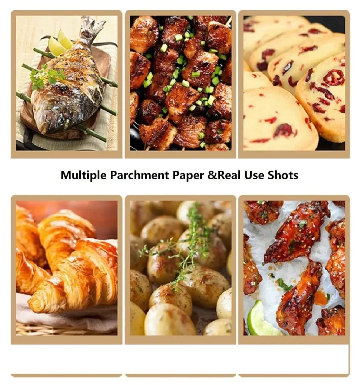 Backpapier-Zuschnitte, Antihaft-Backpapier, vorgeschnitten, zum Backen, Grillen, Air Fryer, Dämpfen, Brot, Cupcake, Keks
