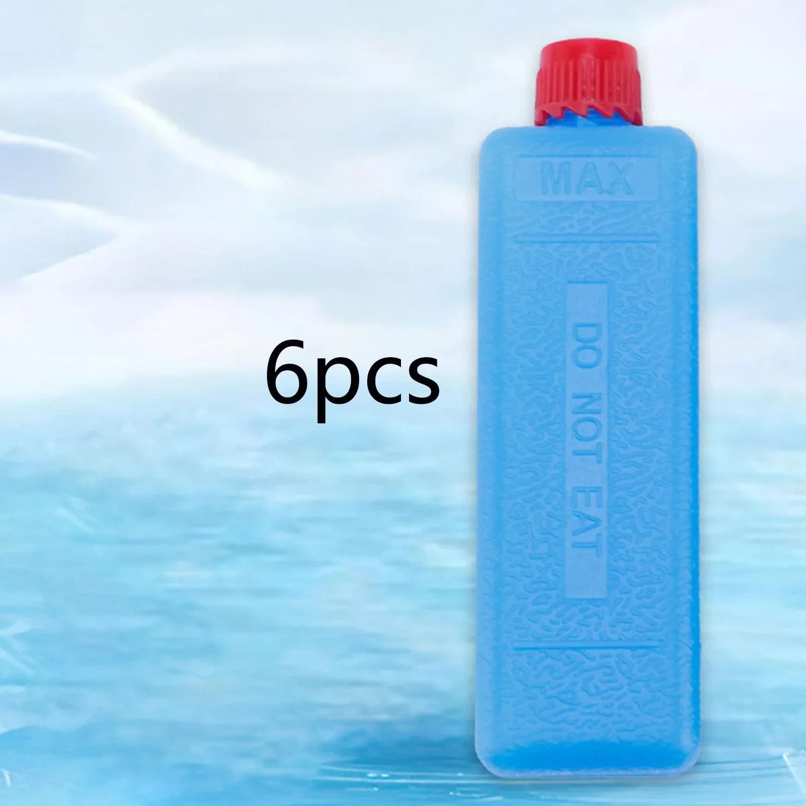 6-12PCS Eisblöcke, wiederverwendbare rechteckige Kühlakkus für Gefrierfach, für Outdoor-Camping, Picknicks, Grillfeste, Reisen