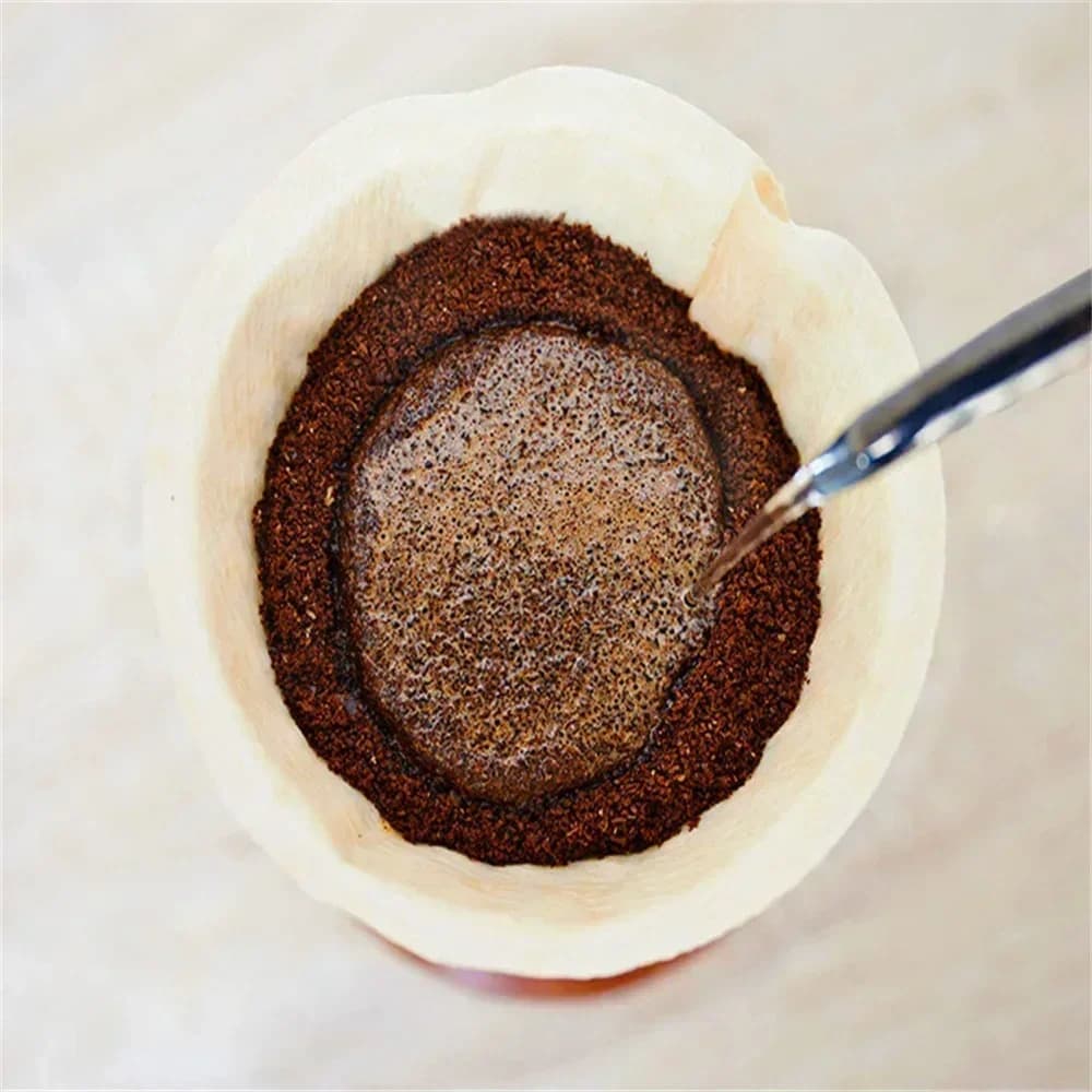 40/100Pcs V-Form Kaffeefilterpapier, ungebleicht, Einweg, lebensmittelecht, V60 Kaffeefilter für Pour-Over-Kaffeemaschine, Filterkaffee