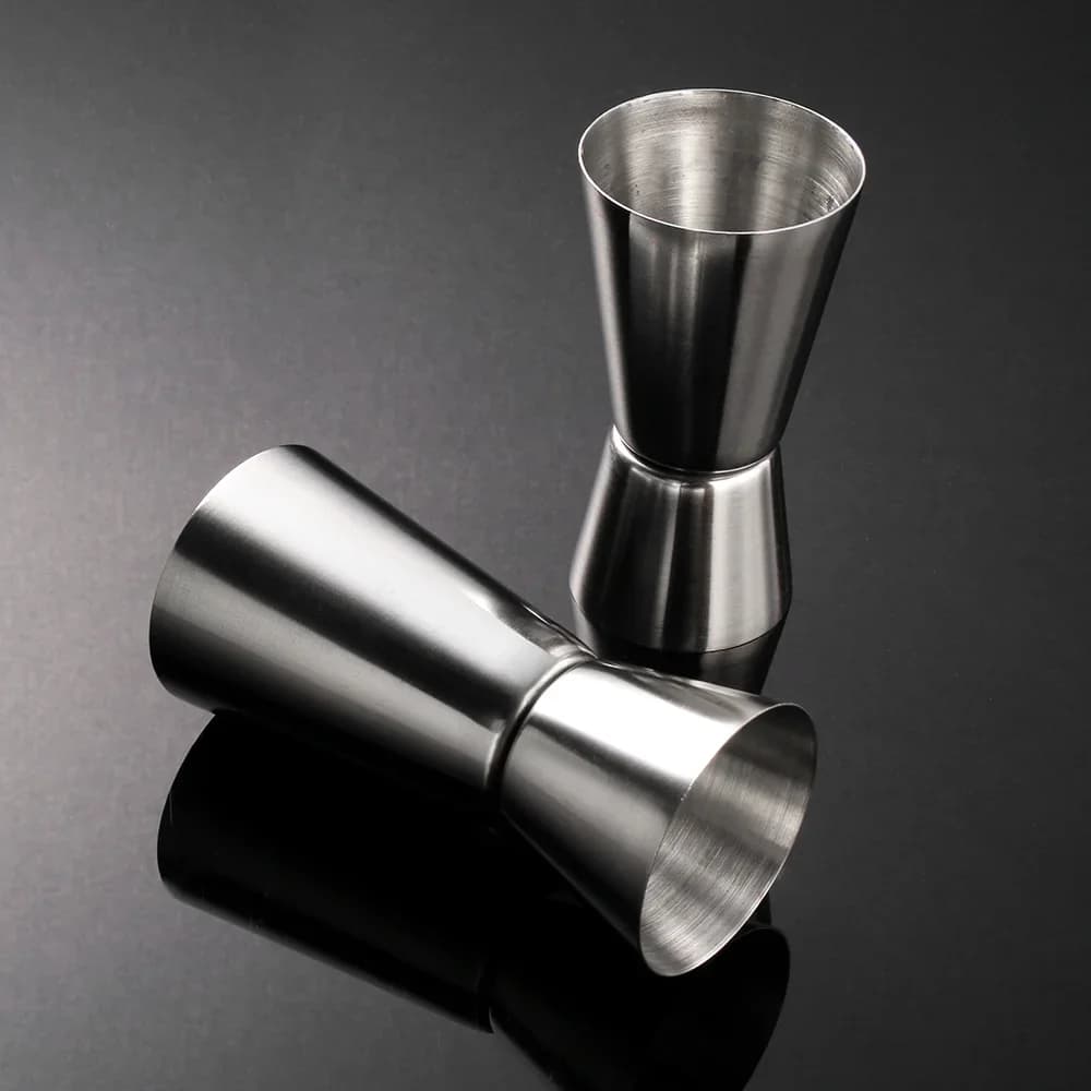 Messbecher aus Edelstahl, Cocktail-Shaker, Jigger, Doppel-Shot, Alkohol-Messbecher, Mischflasche, Party-Bar-Tool