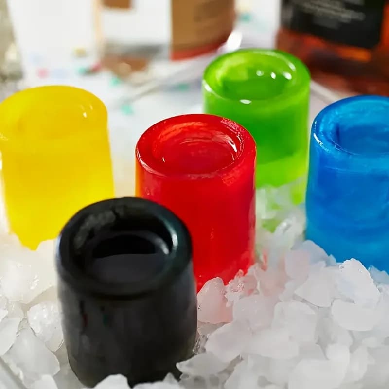 Silikon-Eiswürfelform mit vier Löchern, Presse für Eisblöcke, kreative runde Becherform-Eisformen für Whisky, Bier, Bar, Küchenwerkzeuge