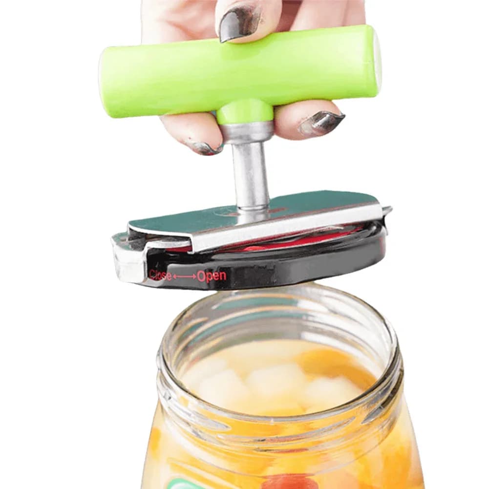 Edelstahl-Mehrzweck-Glasöffner | Verstellbares, kraftsparendes Werkzeug für Flaschen- und Deckelverschlüsse | Gadget für Profiküchen und Zuhause