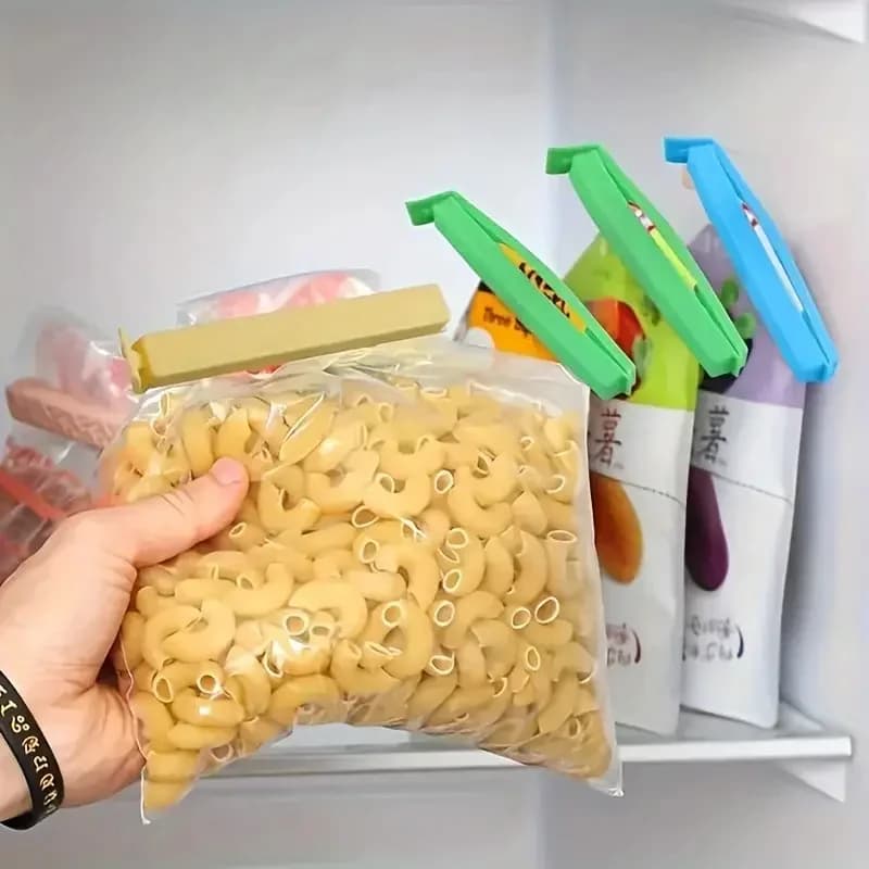 5-30pcs bunte Verschlussclips, feuchtigkeitsdichter Frischhalte-Snackbeutel-Verschlussclip für Plastiktüten, wiederverwendbares Küchenzubehör