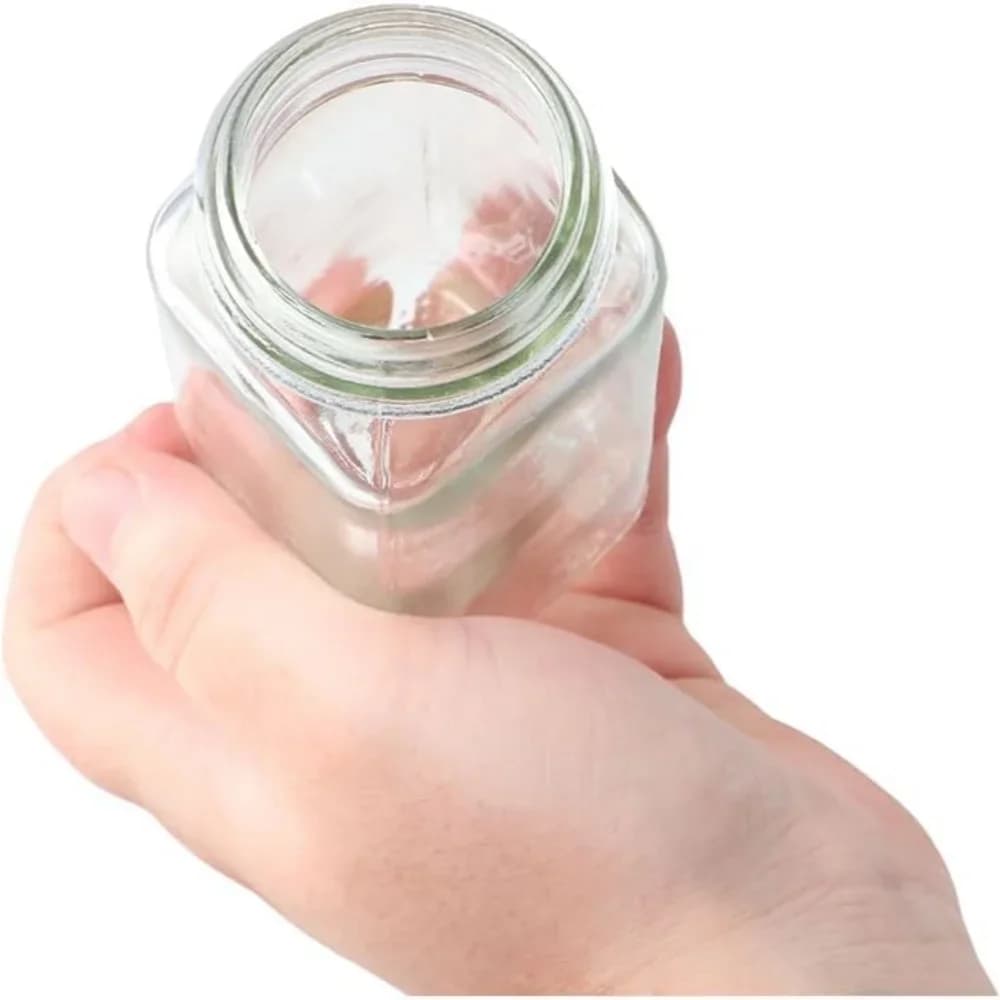 6/12/24er-Set Gewürzgläser aus Glas mit Bambusdeckeln oder Metalldeckeln, inklusive minimalistischer Gewürzetiketten-Aufkleber und faltbarem Trichter