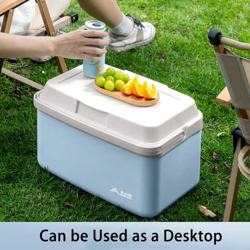 BISINNA Camping-Kühlbox 6L/9L/15L tragbare Kühlbox für Angeln, Auto-Kühlschrank, Outdoor, Strand, Angeln, Picknick, Grill, Eisbox