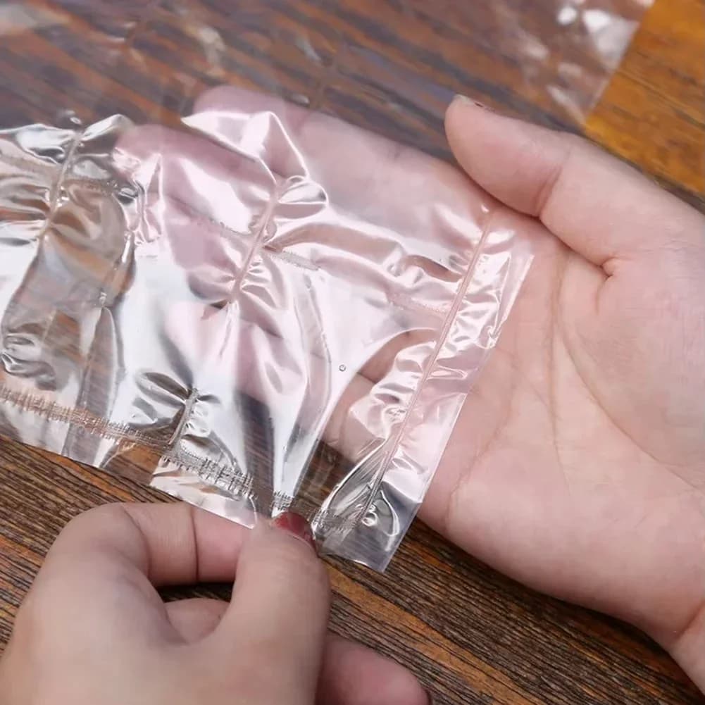 10-100pcs/pack Einweg-Eisbeutel, Gitter-Eiswürfelform für die Bar, selbstverschließender Eisbeutel, Eiswürfelbeutel, essbare Eiswürfel